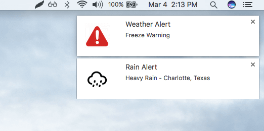 Extensão Chrome: Weather Aware